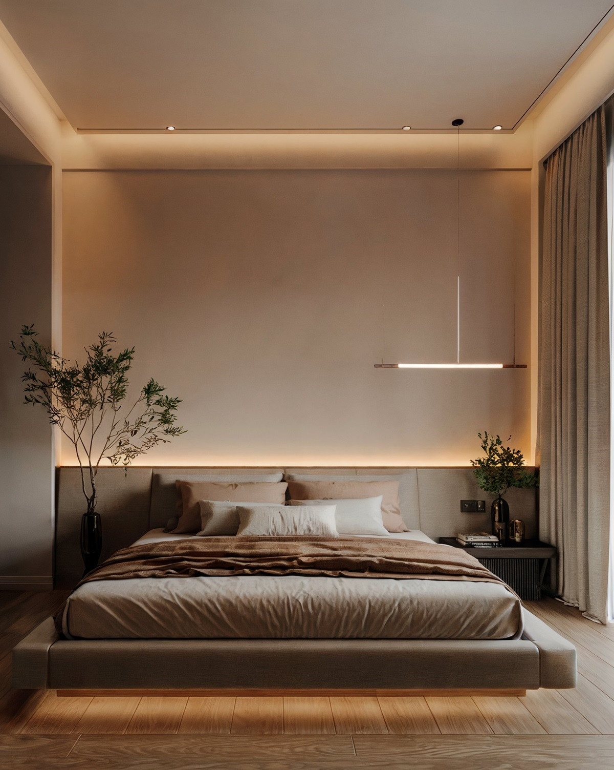 modern bedroom ideas luxury elegant elegant luxury design with plant adding a touch of greenery