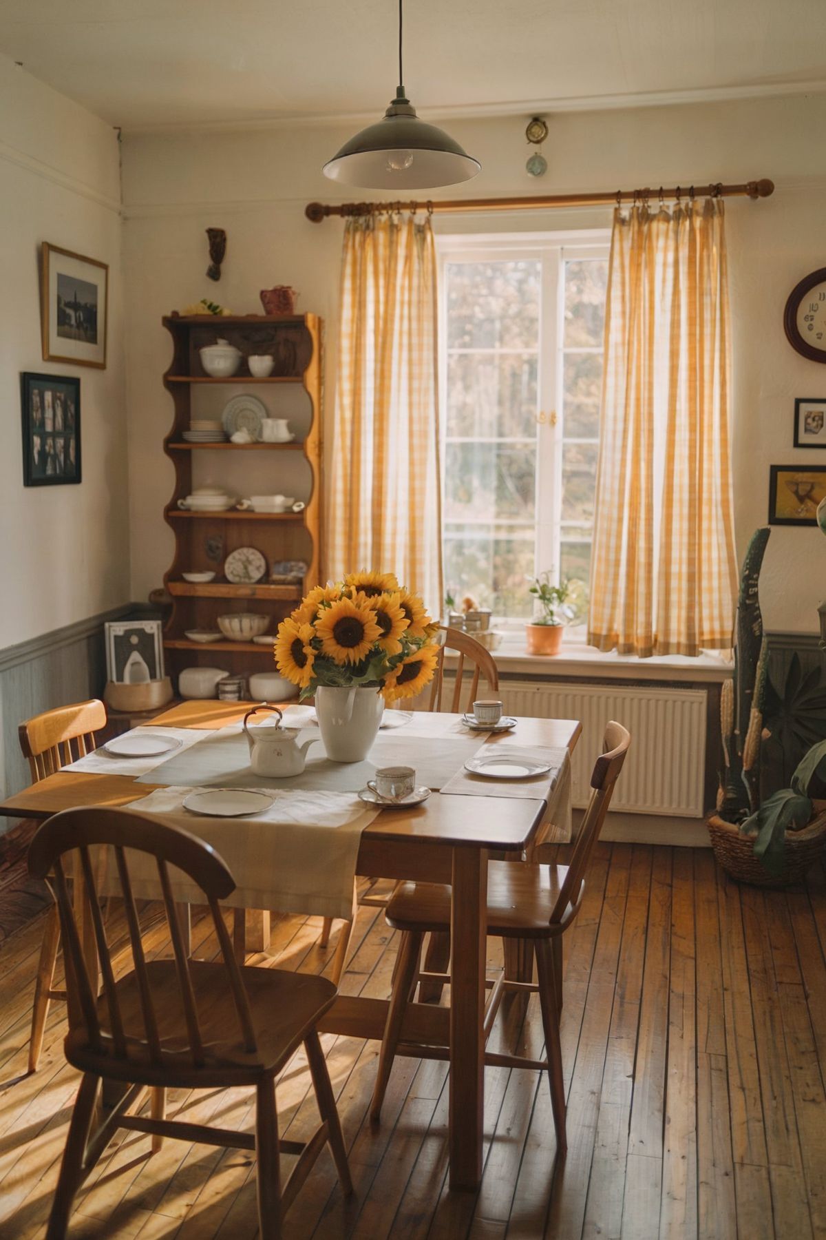 modern eclectic dining room ideas flower wooden chairs