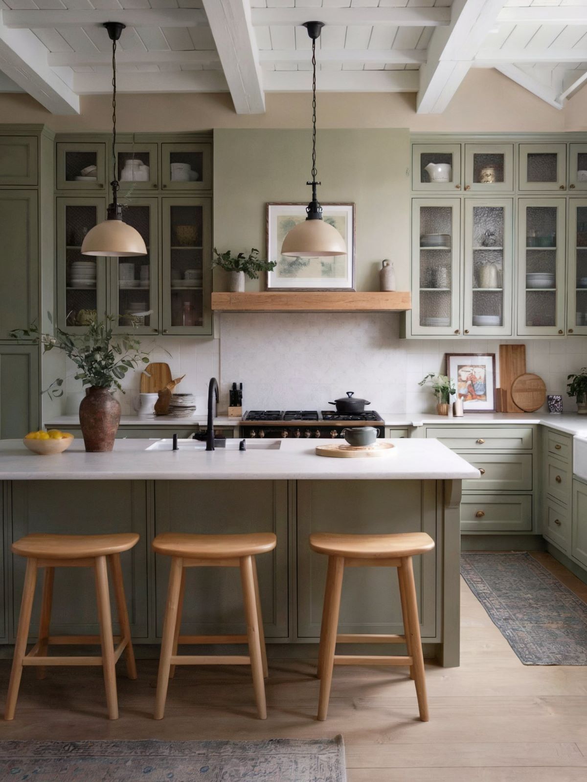 modern farmhouse kitchen with elegant design elements