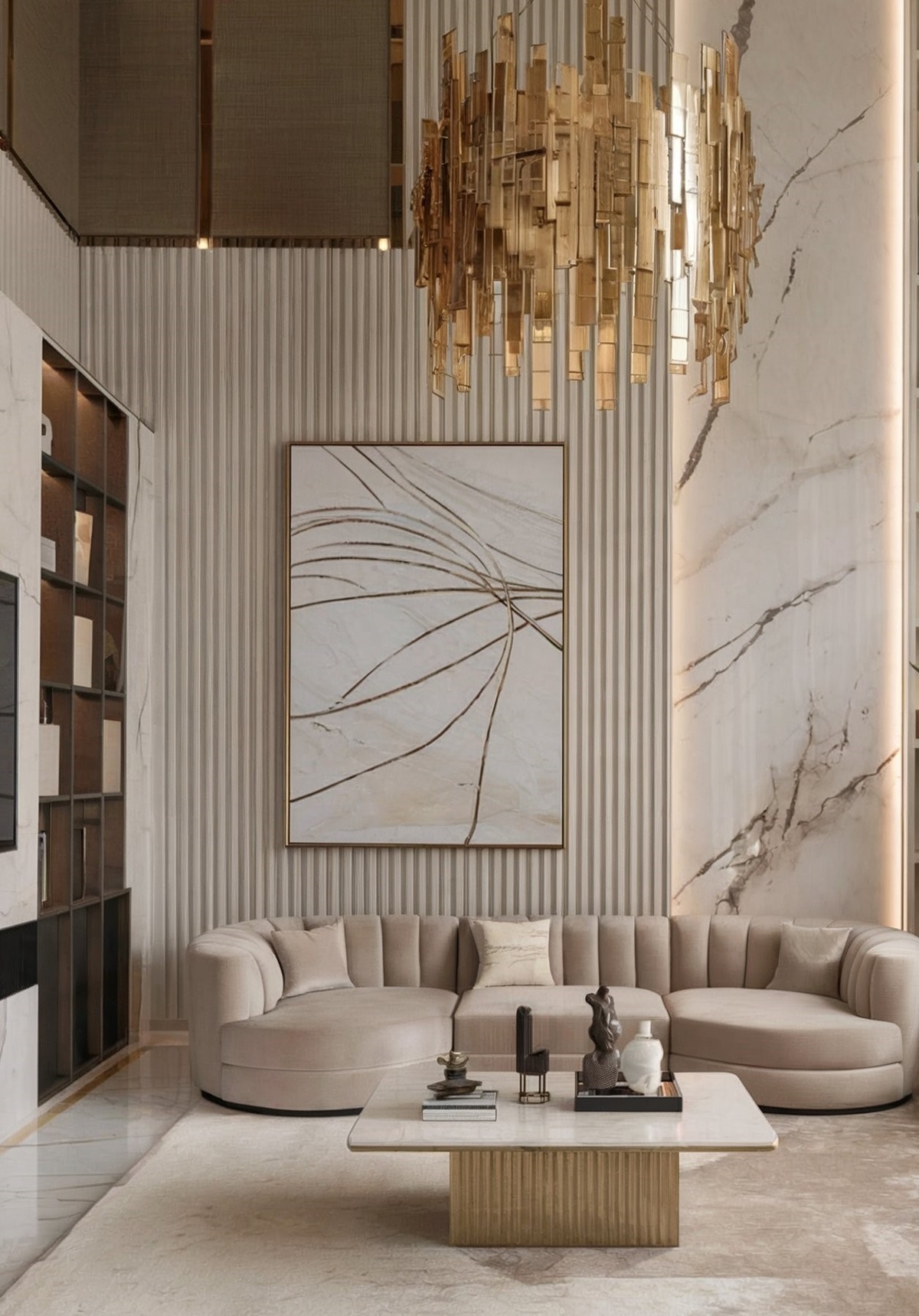 modern living room interior design luxury houses small living room with warm aesthetic and luxurious design in small space