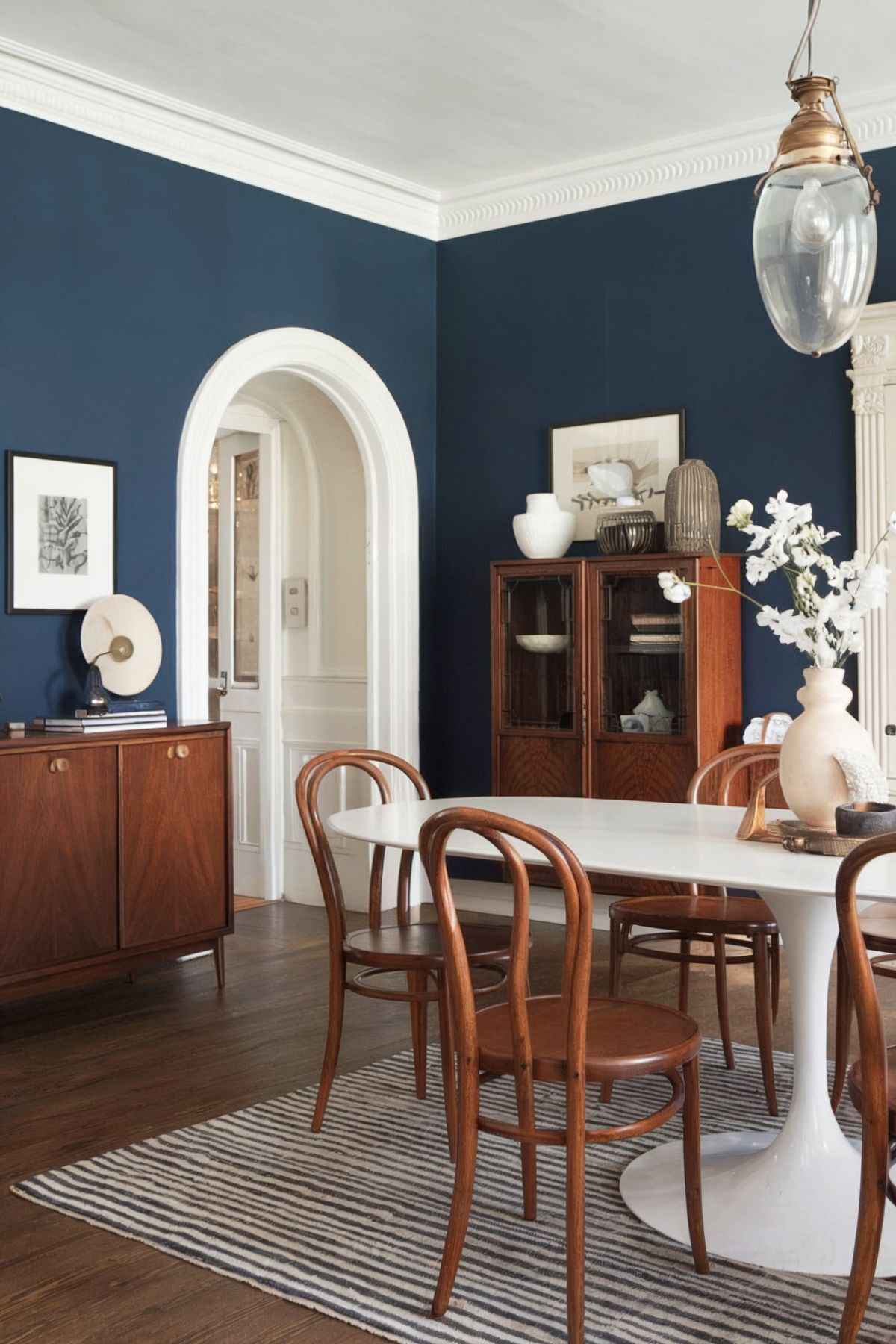 modern navy blue dining room ideas