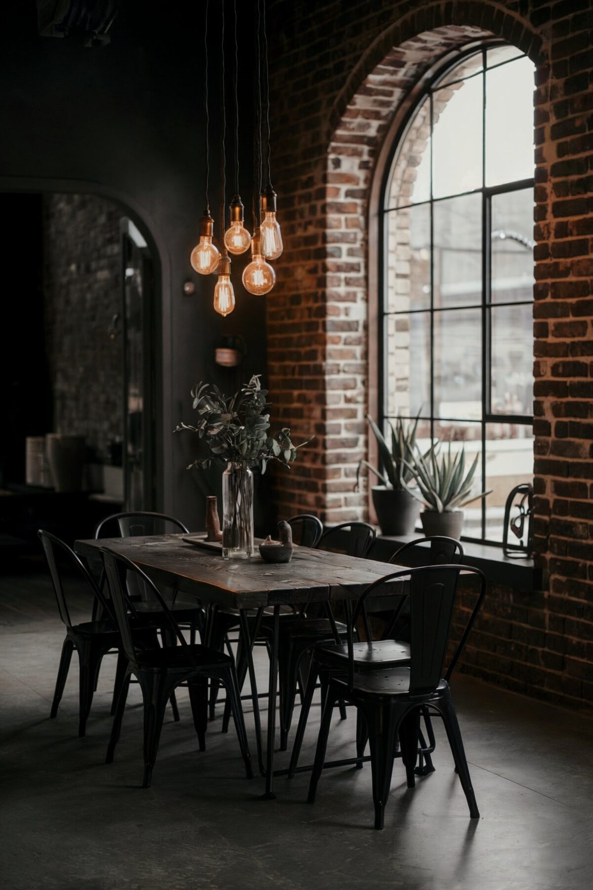 moody dining room ideas eclectic dark theme