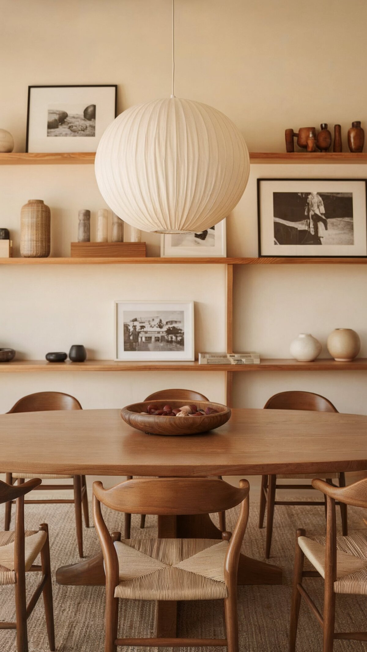 scandinavian farmhouse dining room design