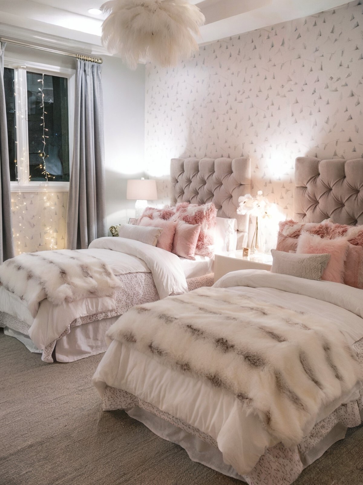 small bedroom ideas for 2 sisters boho cozy bedroom with two twin beds