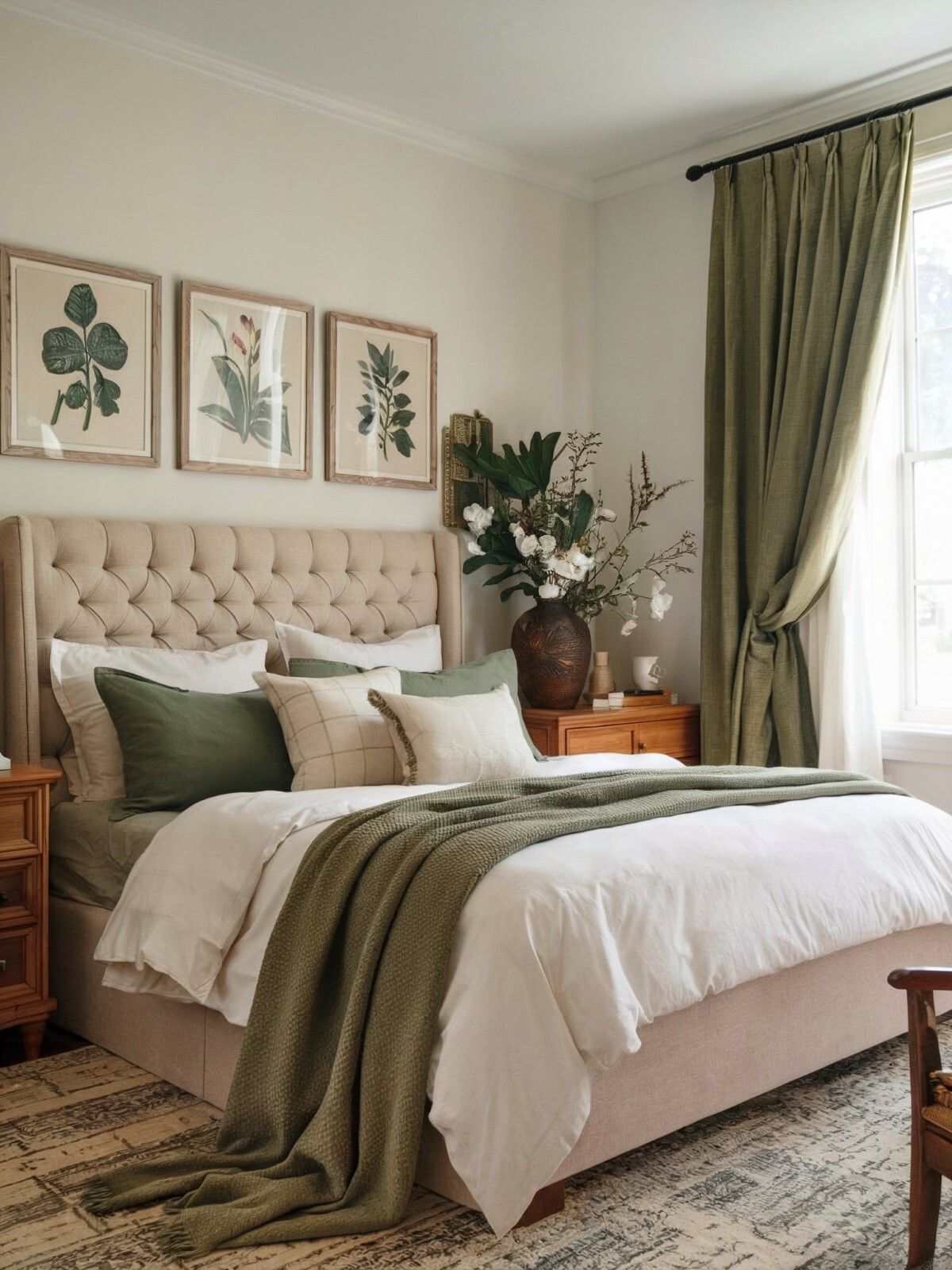 small boho bedroom ideas for women beautiful bedroom setting with white and green beddings