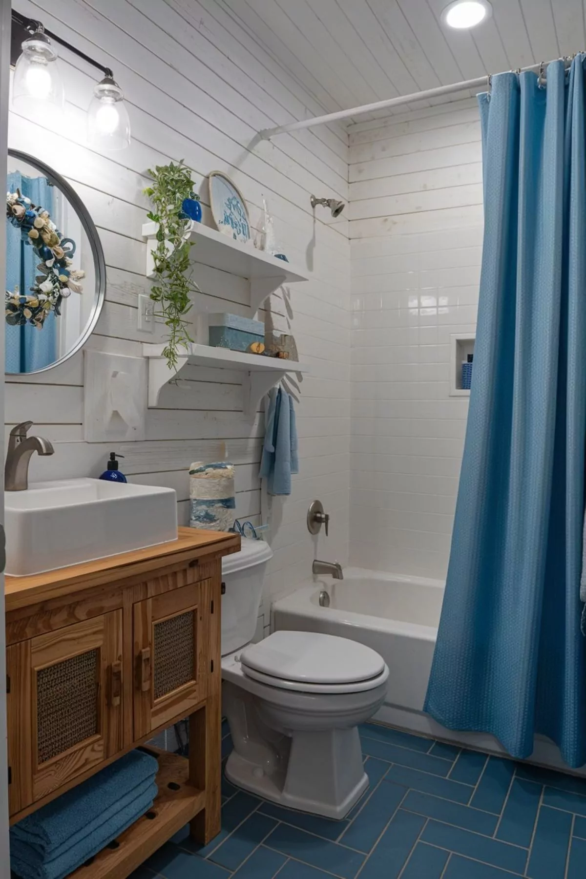 small coastal bathroom ideas no window bathroom small