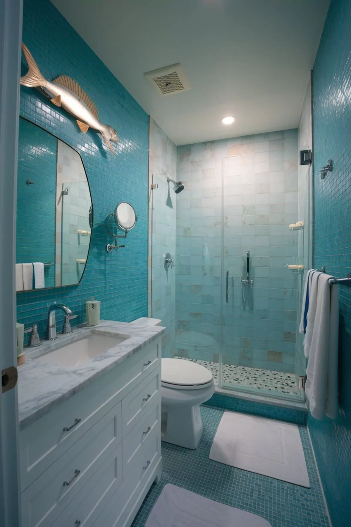 small coastal bathroom tile ideas blue tiles design