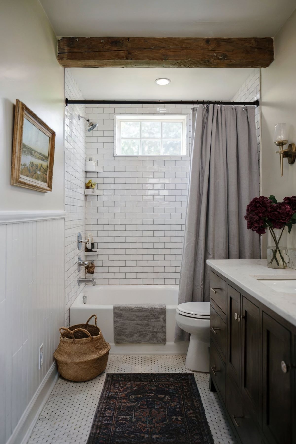 small farmhouse bathroom idea rustic