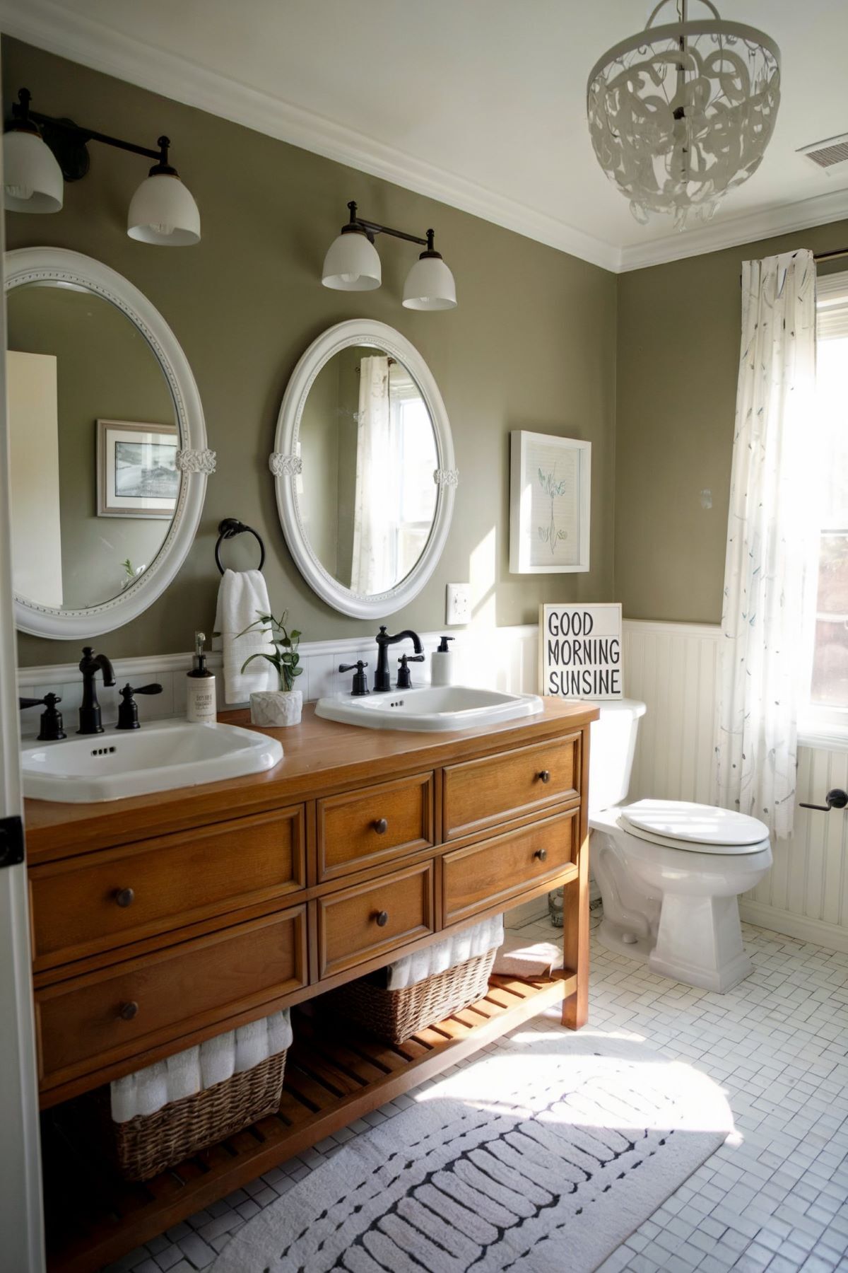 small farmhouse bathroom ideas chic
