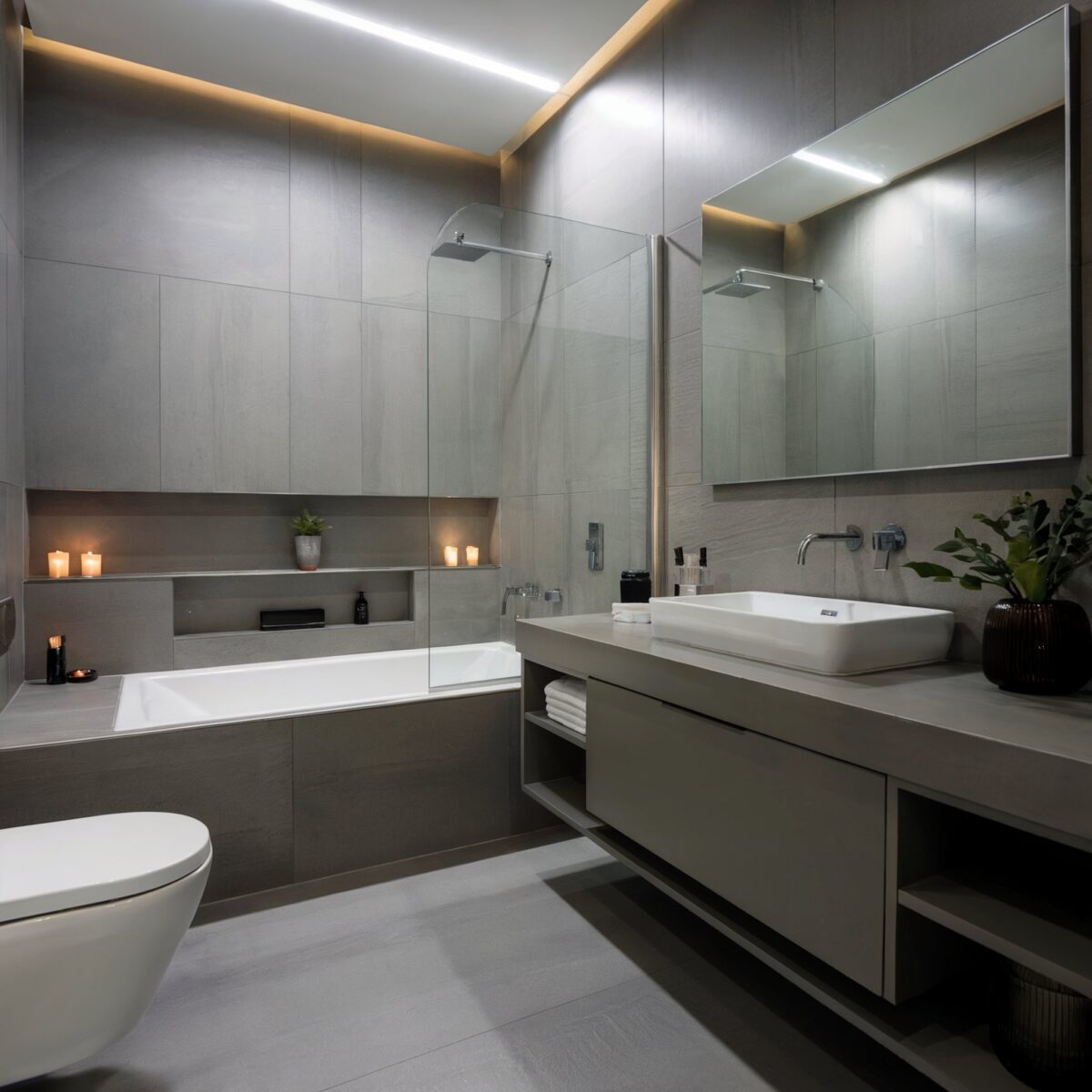 small grey bathroom ideas decor modern