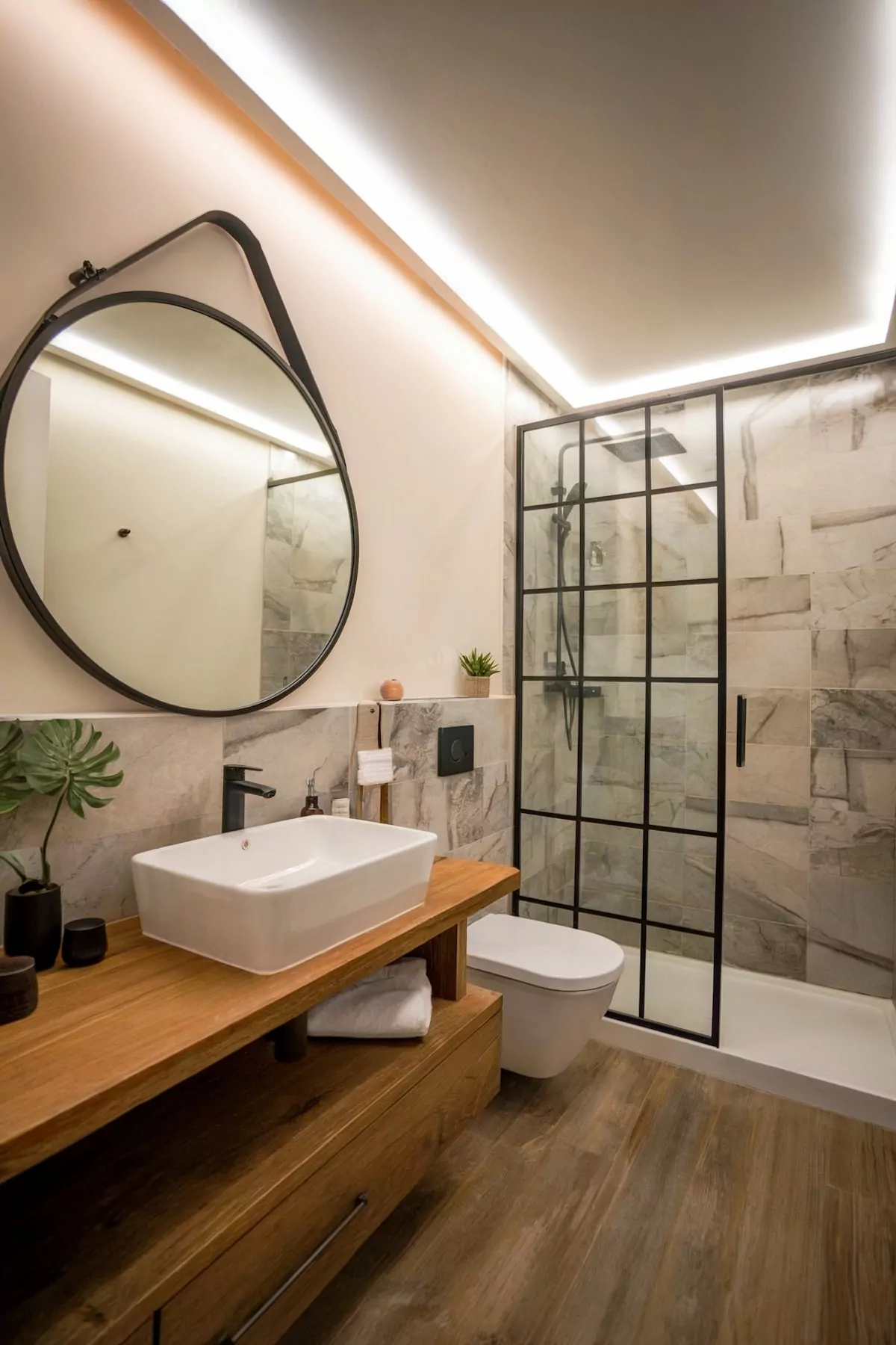 zen modern bathroom decor