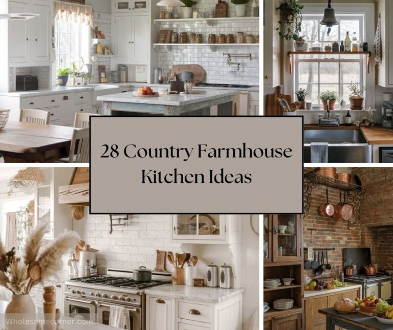 28 Country Farmhouse Kitchen Ideas