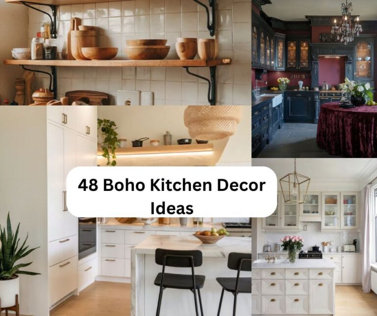48 Boho Kitchen Decor Ideas feature image