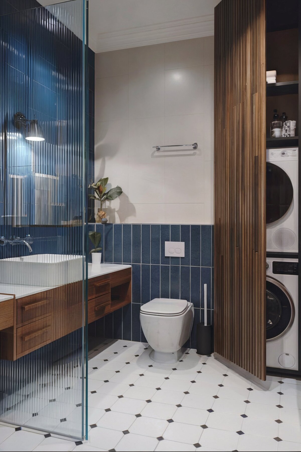 bathroom interior design ideas on a budget (washer dryer inside)