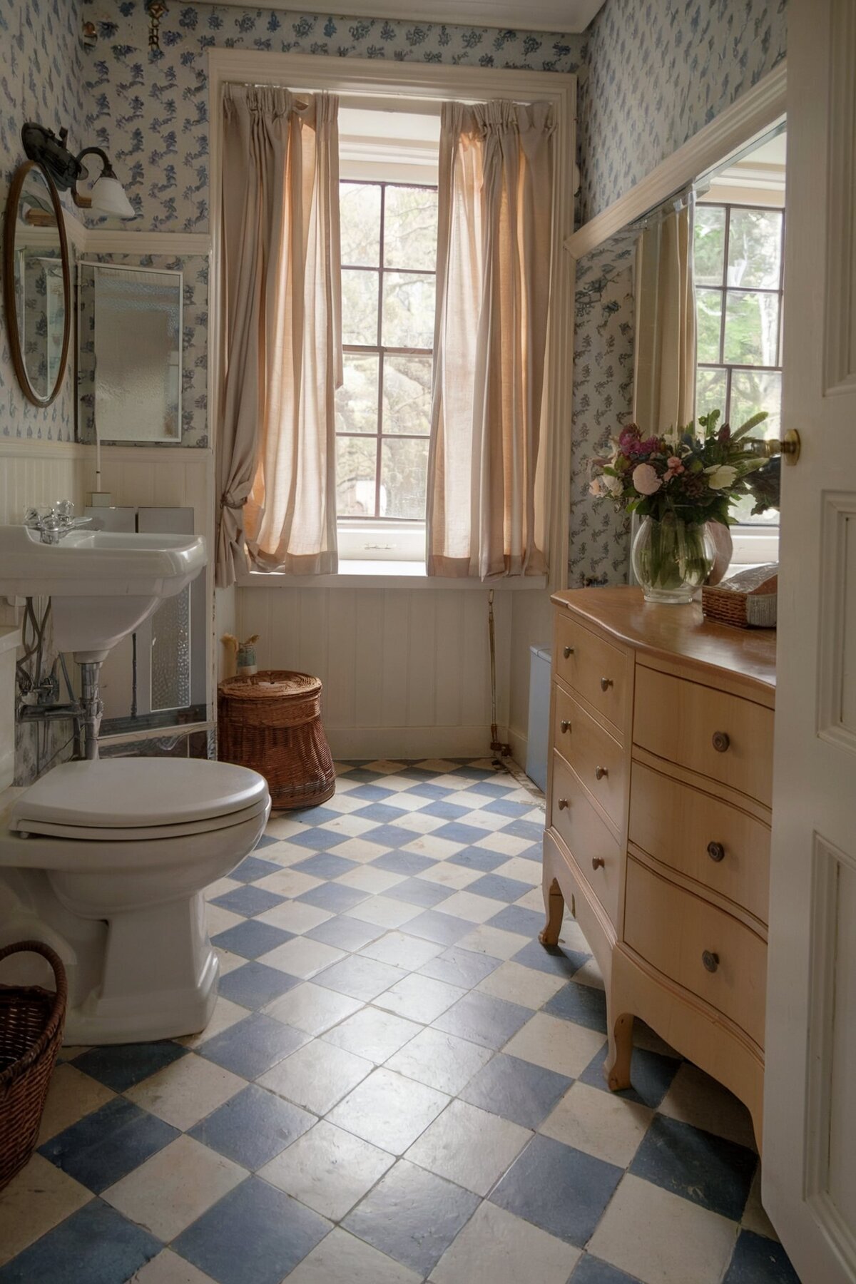 bathroom interior design ideas uk checkered floor