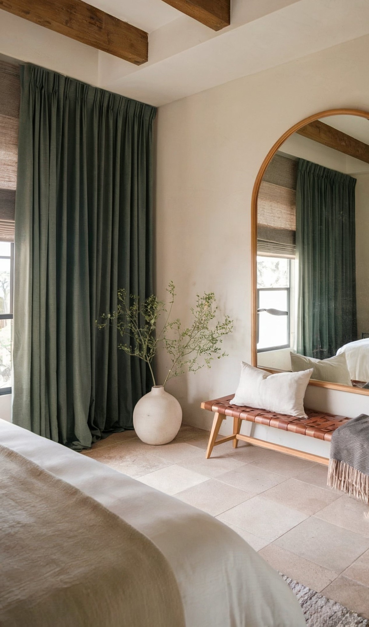 bedroom flooring ideas tile interior design room features a mirror and the floor is made of tiles