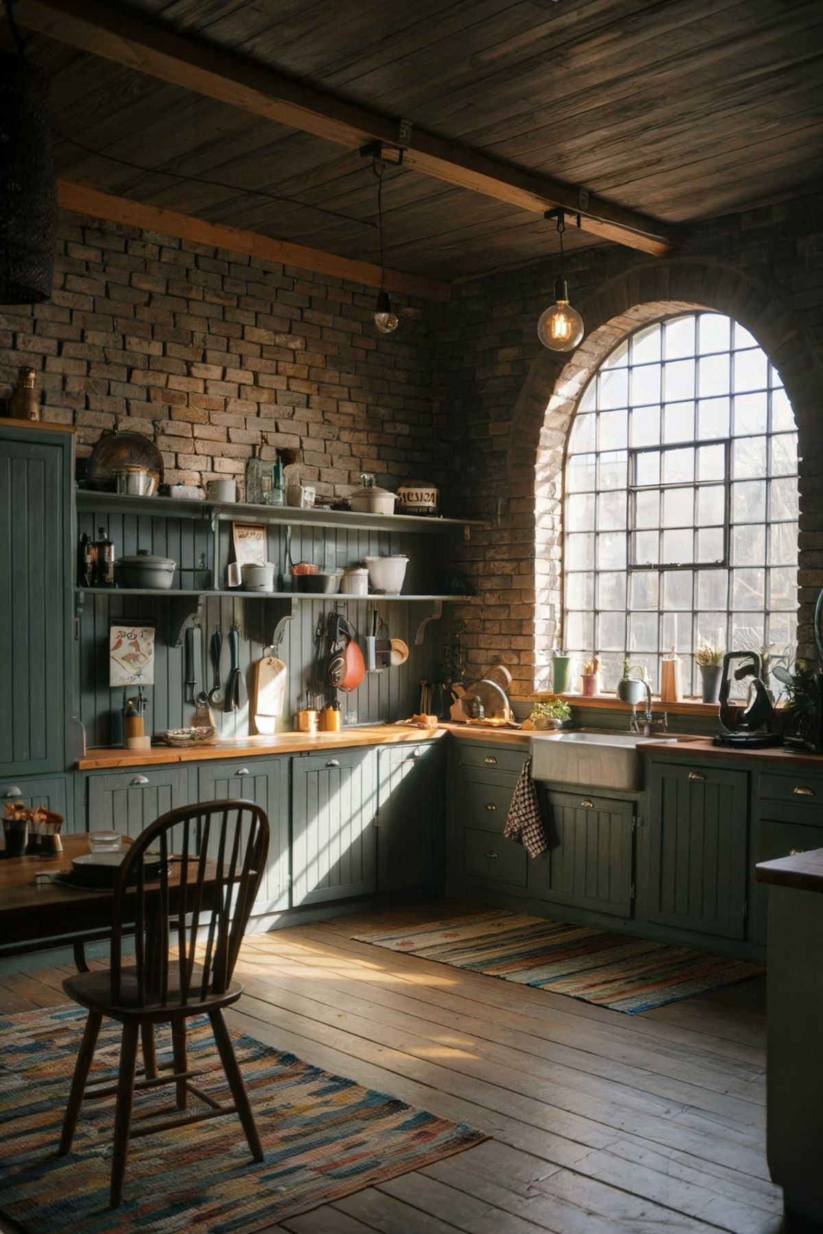 boho kitchen decor dark design