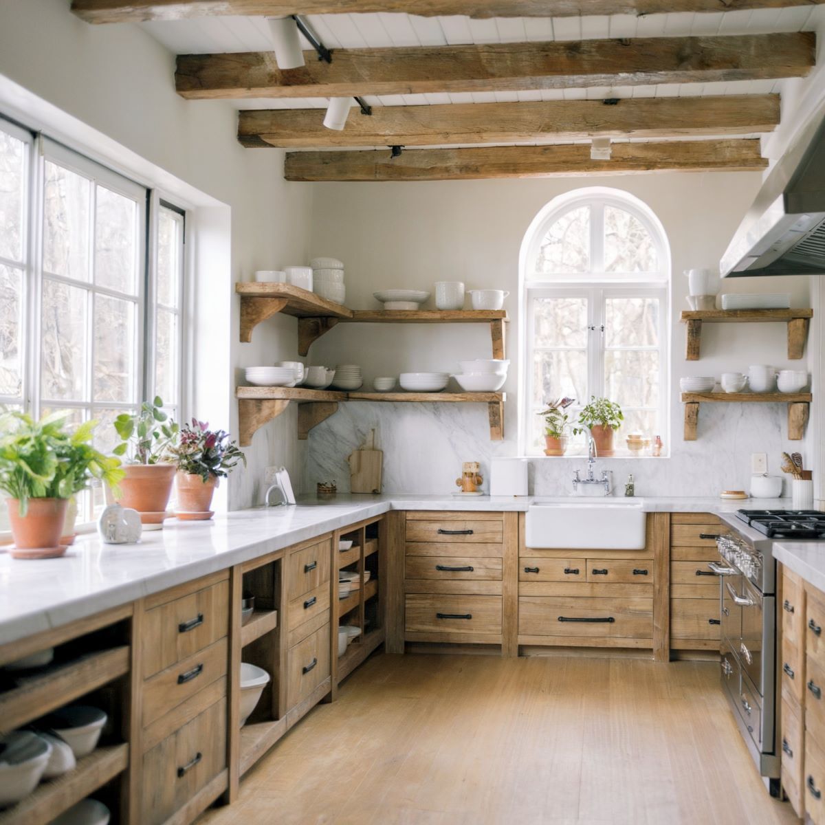 boho kitchen decor farmhouse chic