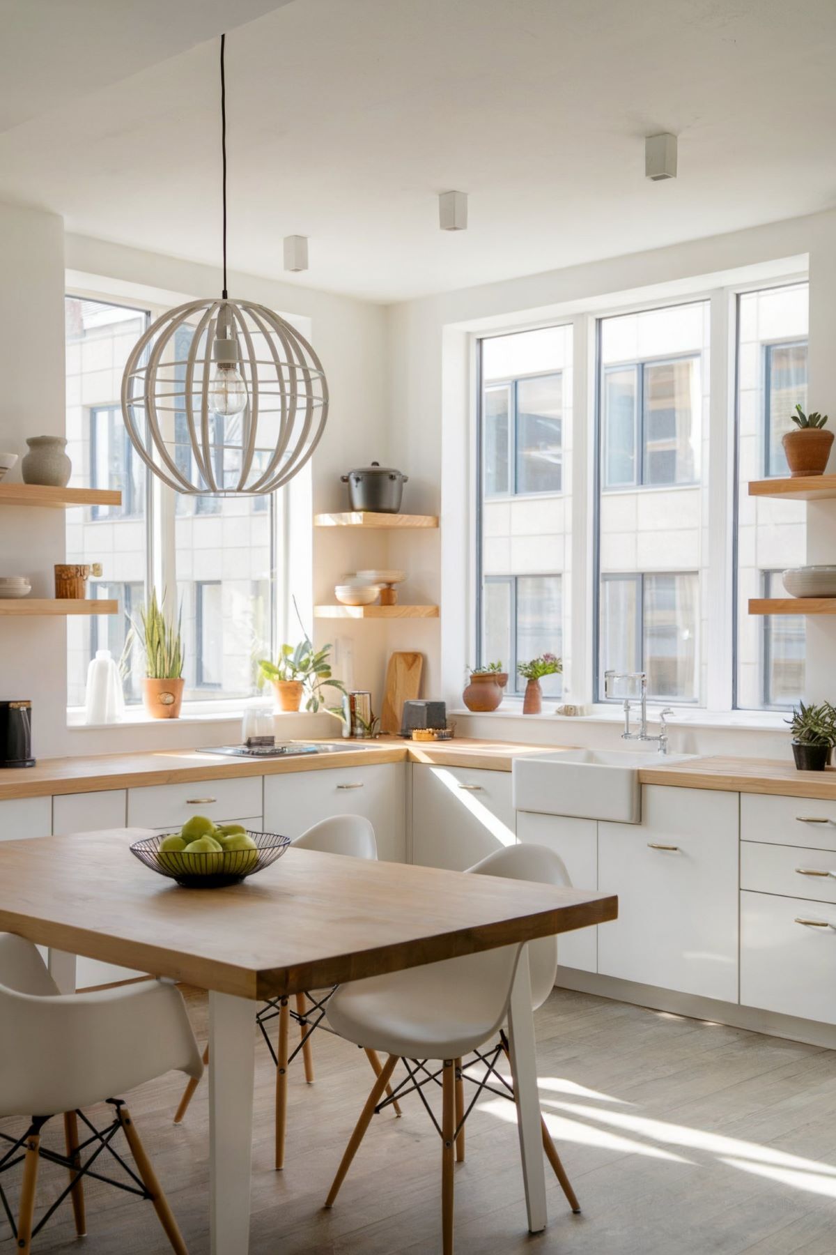 boho kitchen decor white color