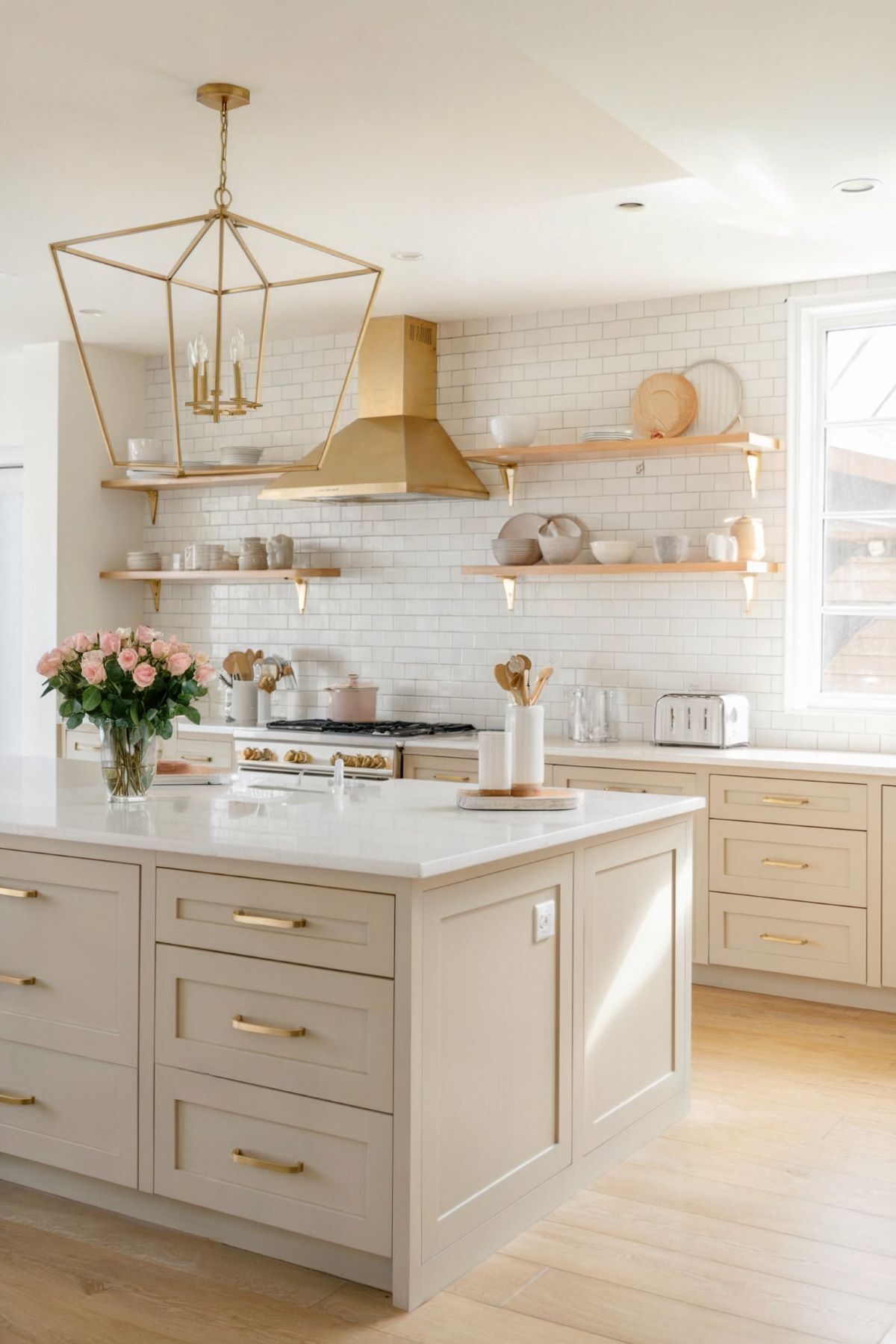 boho open kitchen decor