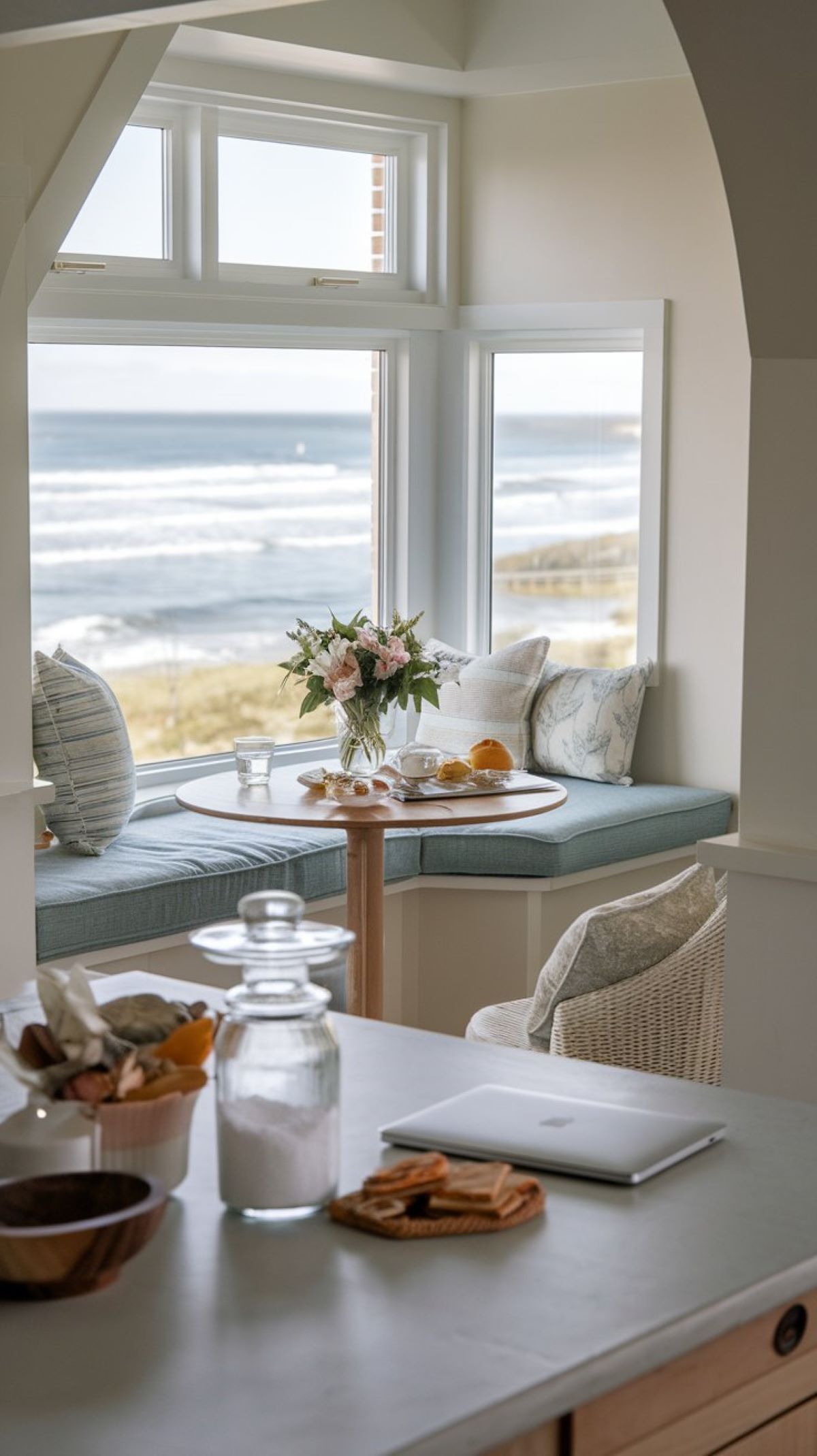 coastal kitchen breakfast nook decor cozy nook design
