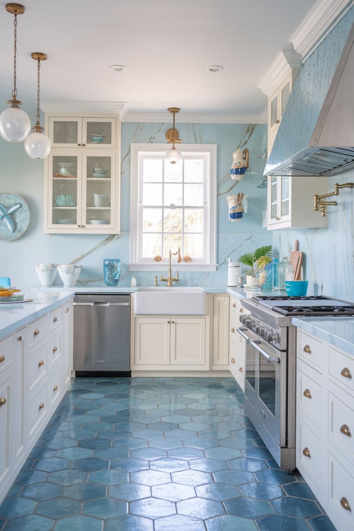 coastal kitchen floor tile ideas