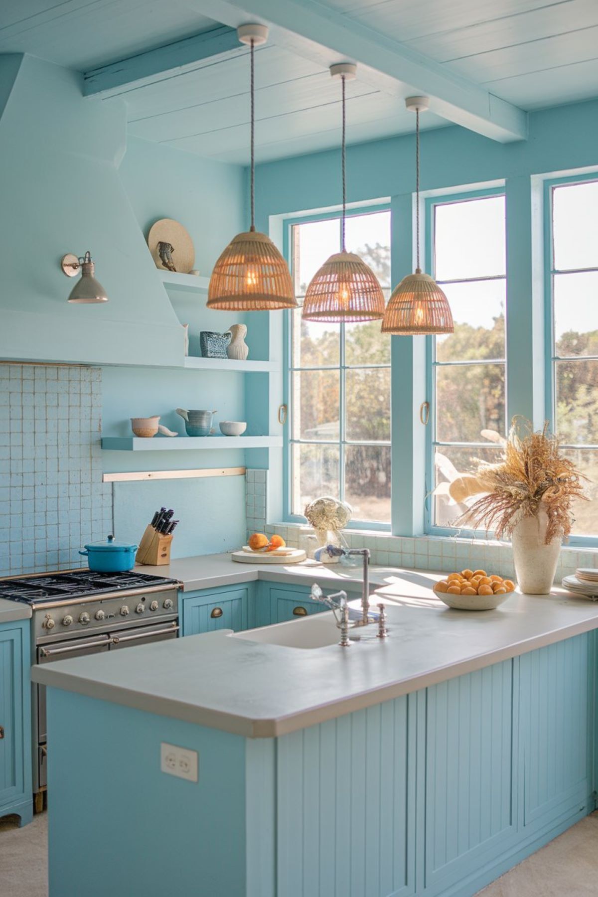 coastal kitchen lighting fixtures woven pendant lights idea