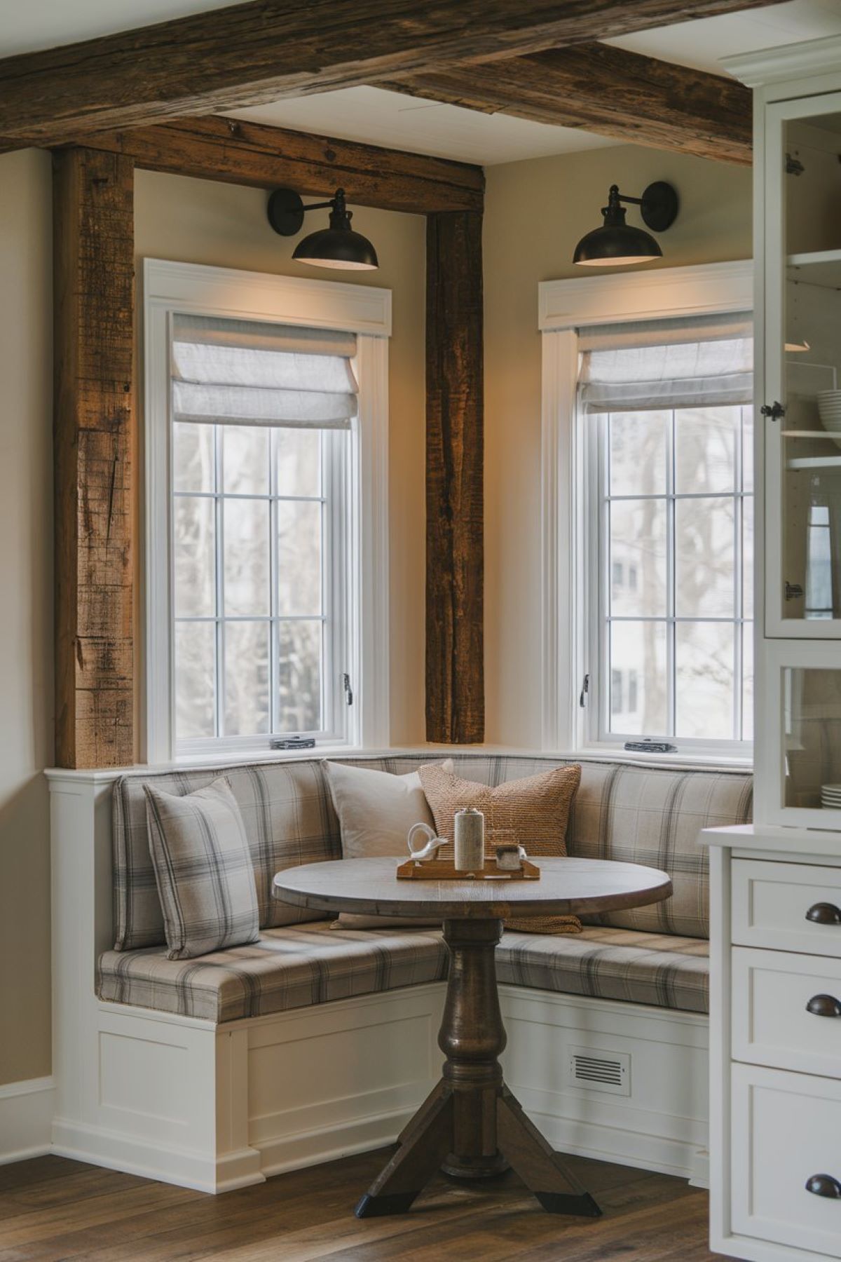 country farmhouse kitchen nook breakfast nook idea