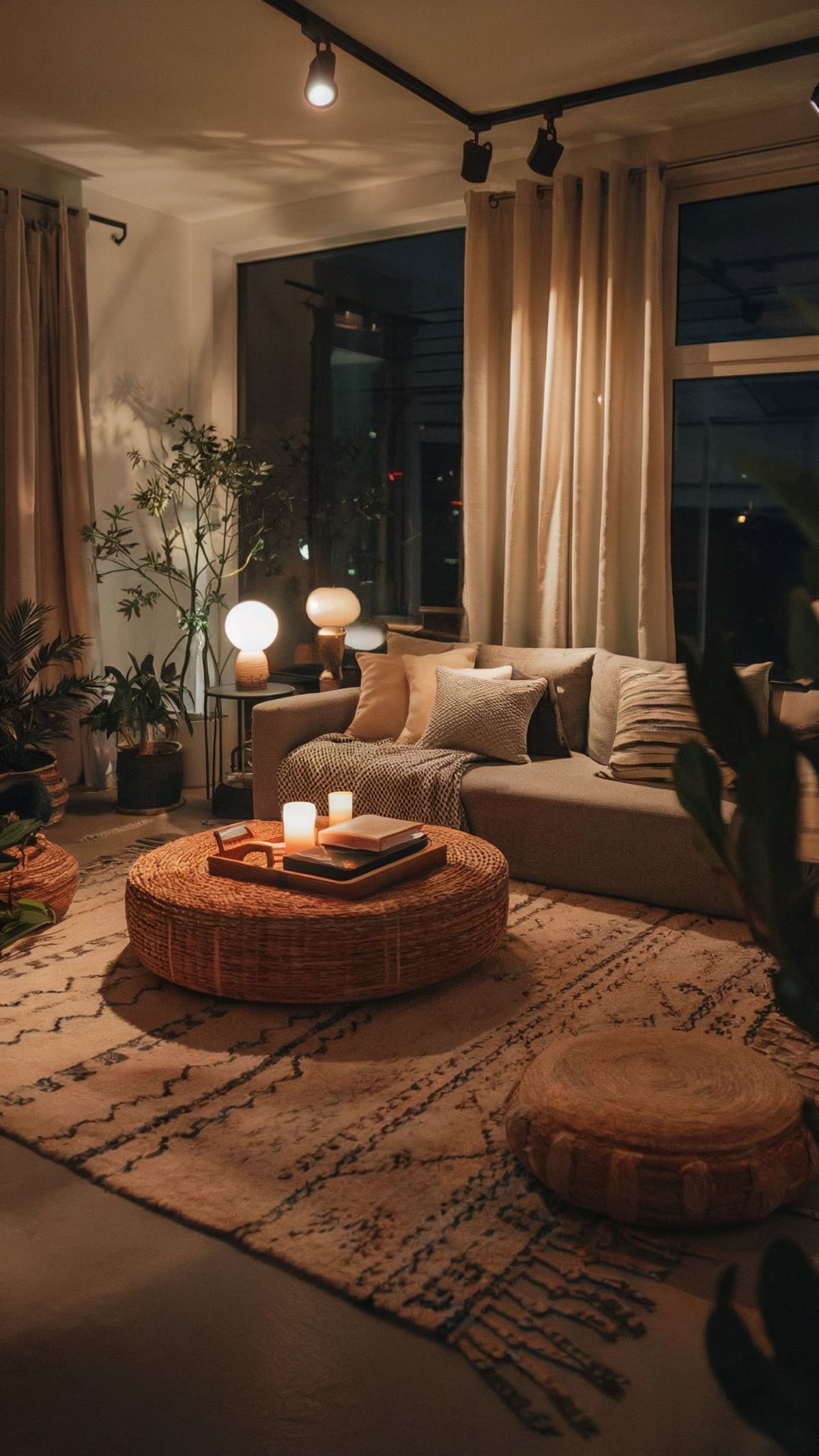 cozy living room design earthy decor