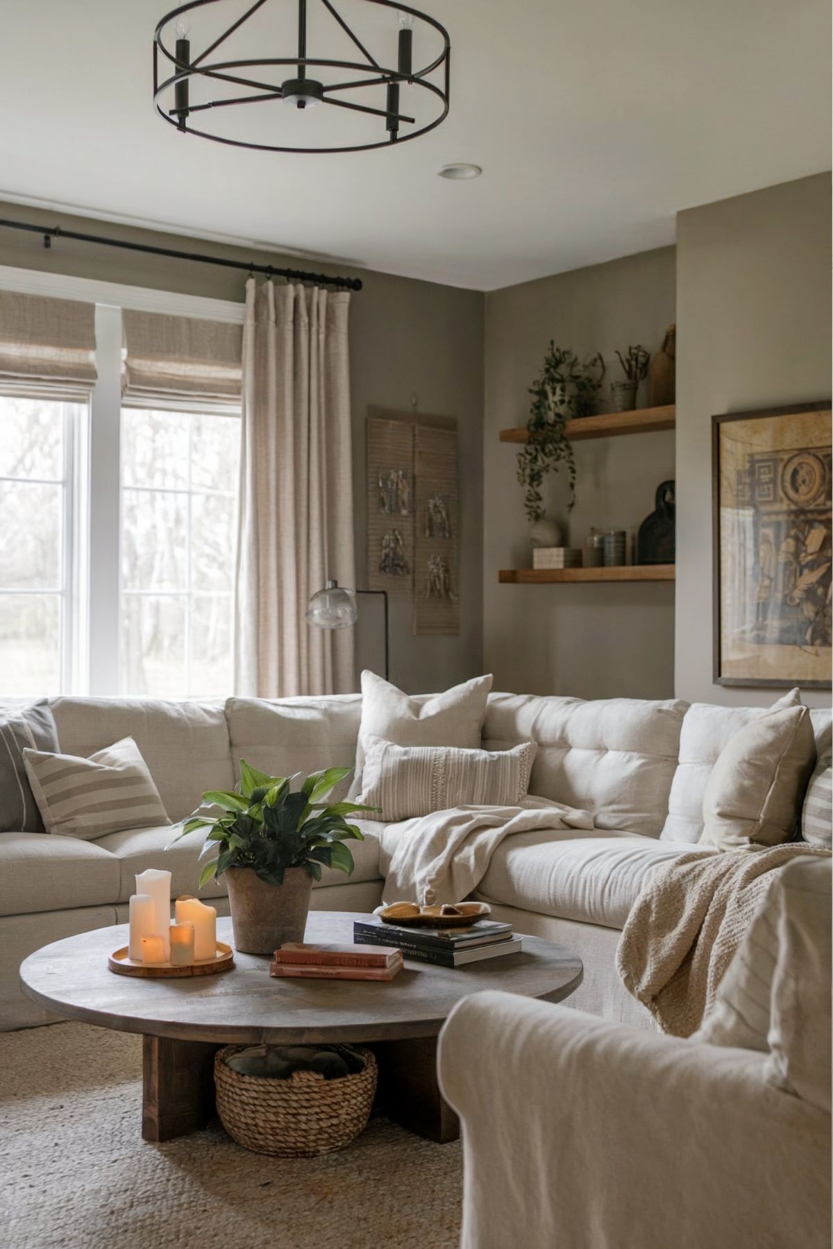cozy living room design rustic decor