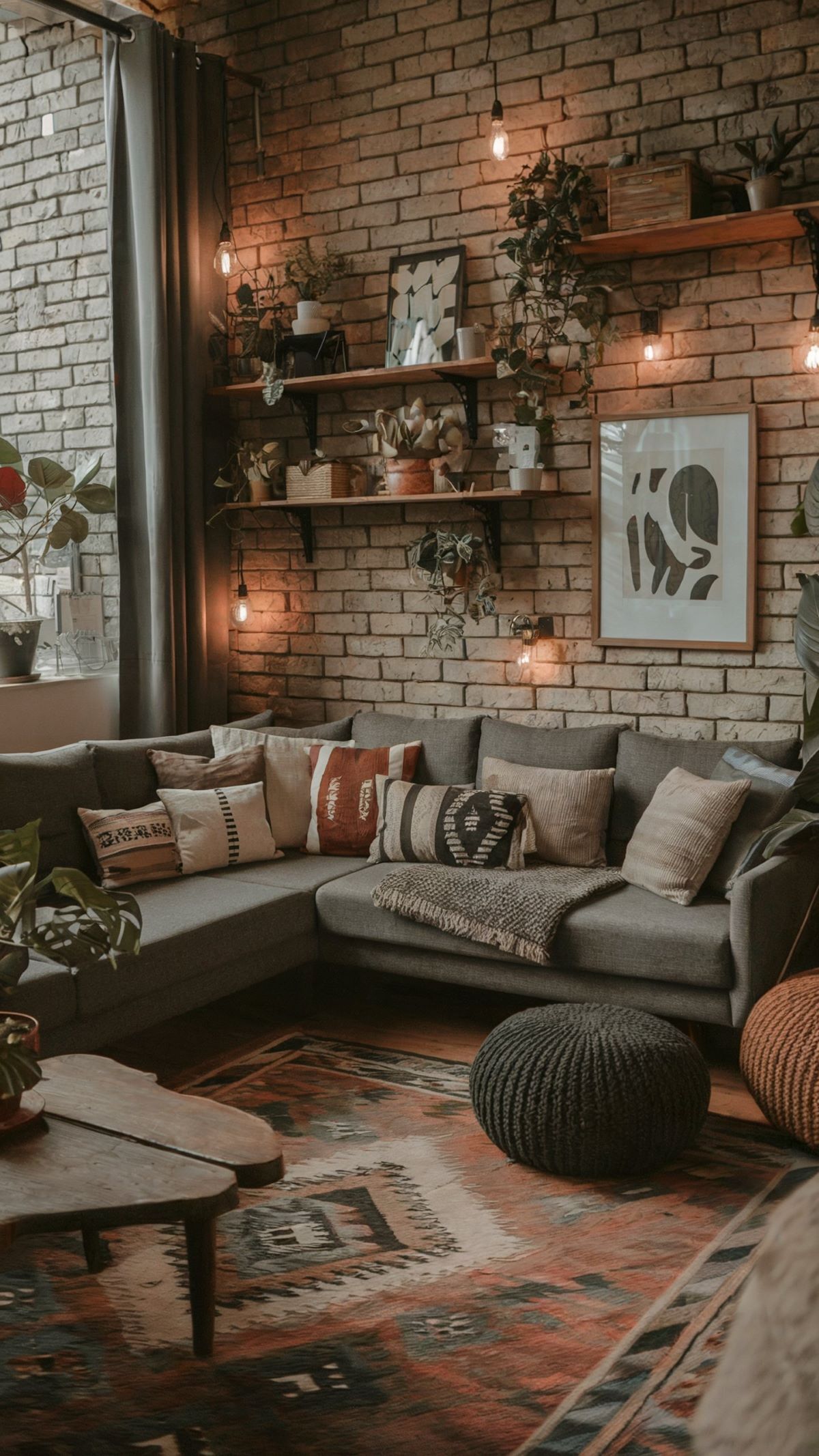 cozy living room design rustic