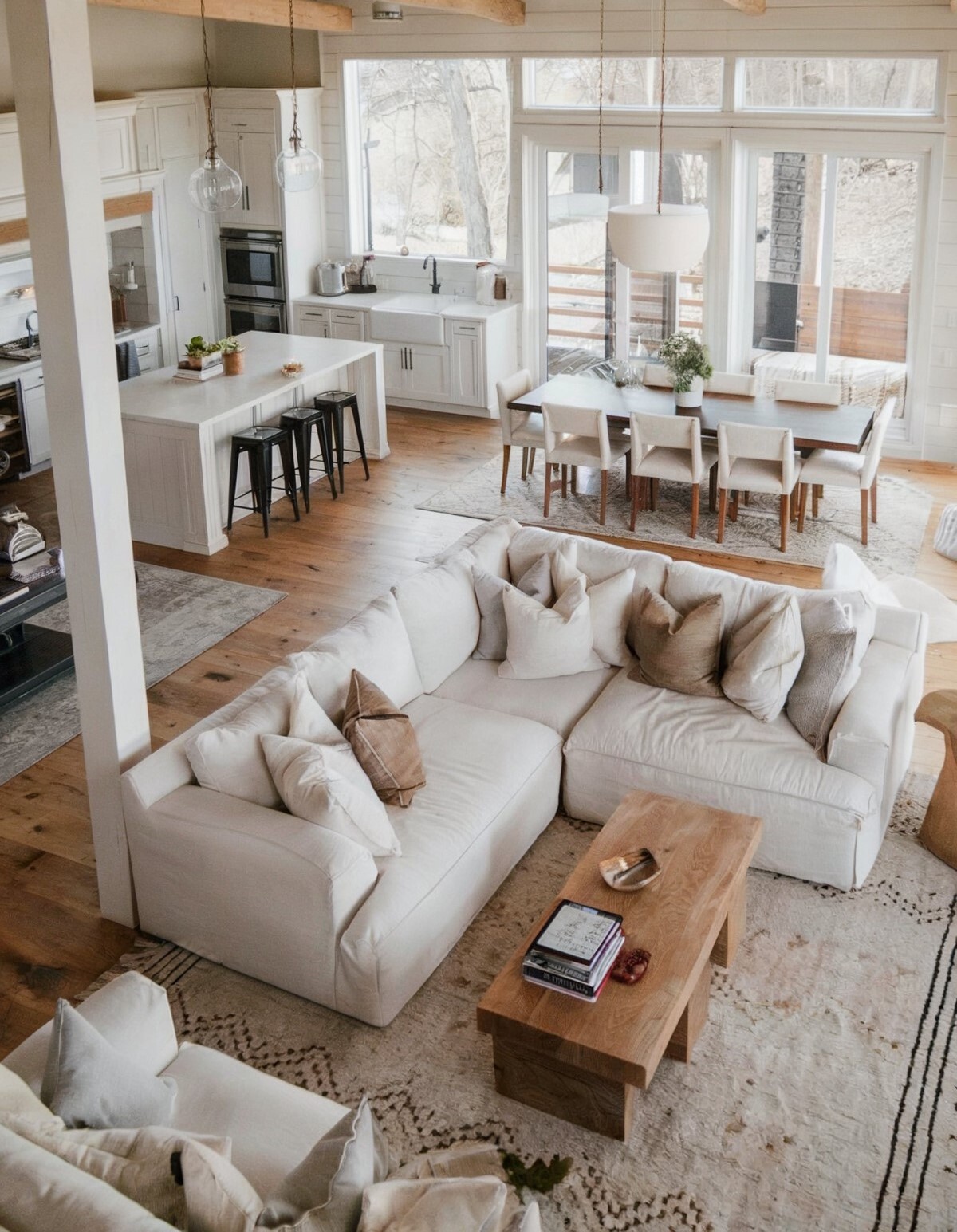 english country interior design living room spacious living room with dominant plush white sofa