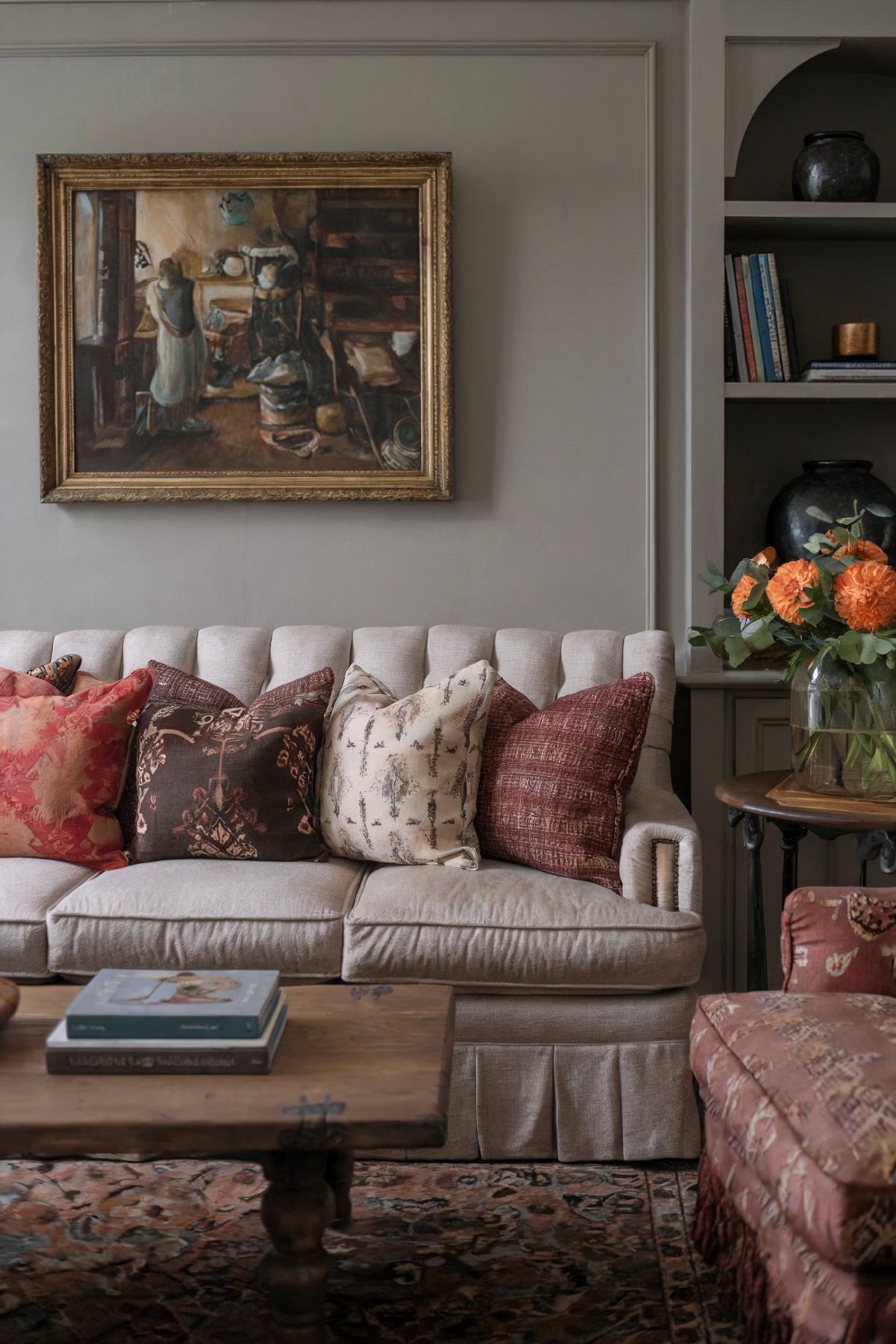 family room design end tables