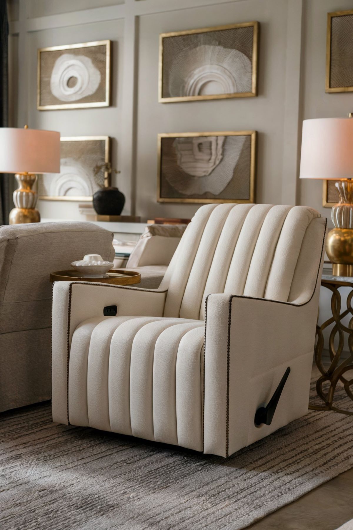 family room design recliner