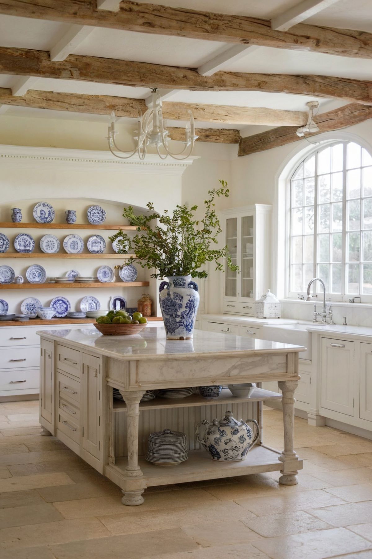french coastal kitchen decor idea 1