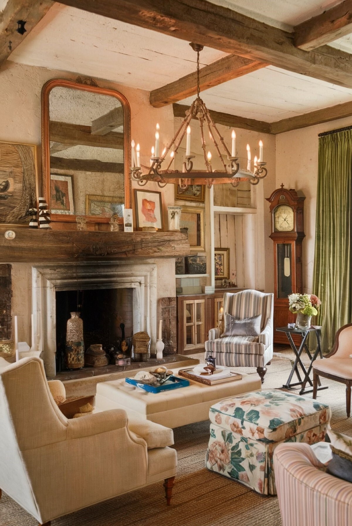 french country home decor ideas living room on a budget rustic living room featuring cream colored chairs