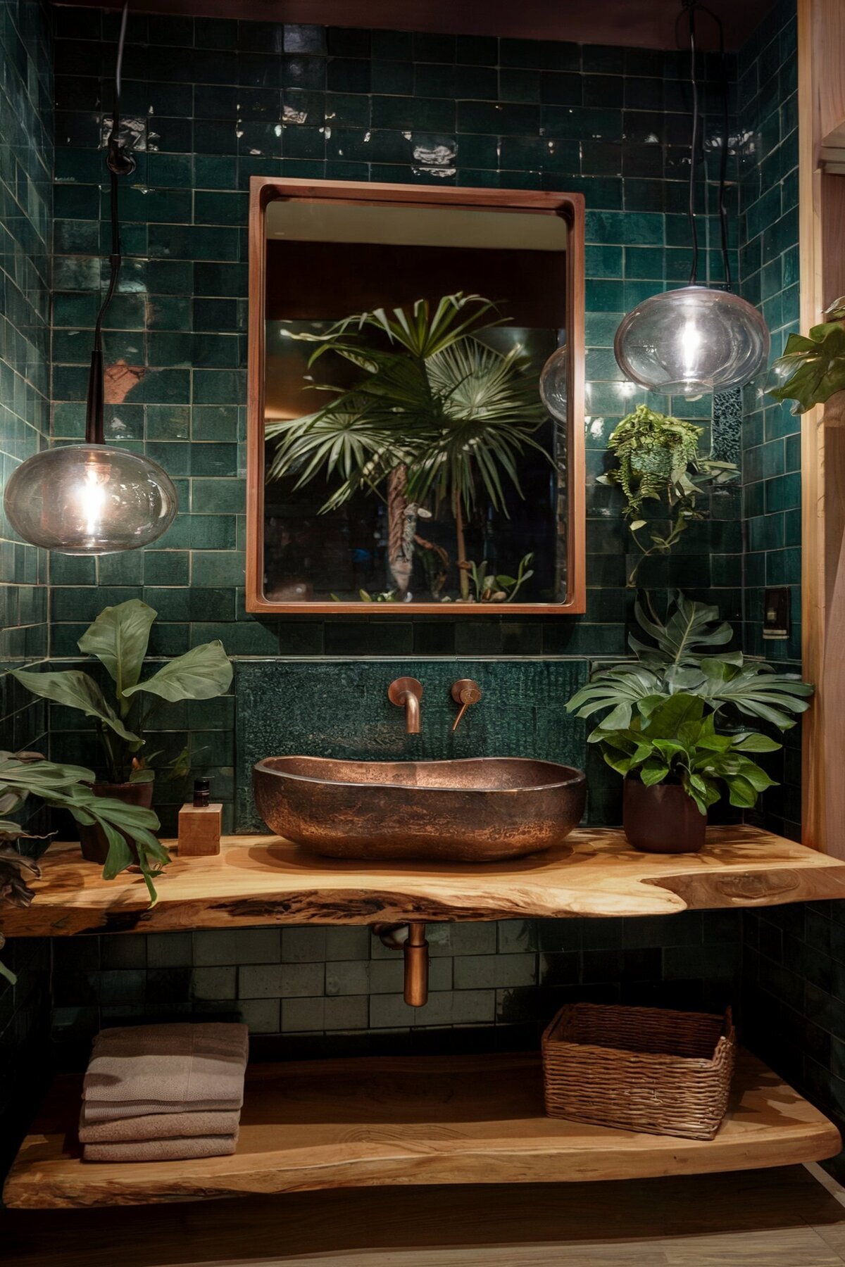 interior design ideas bathroom dark green powder room area