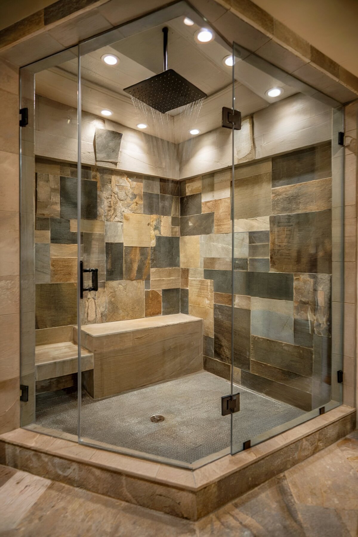 interior design ideas bathroom natural stone
