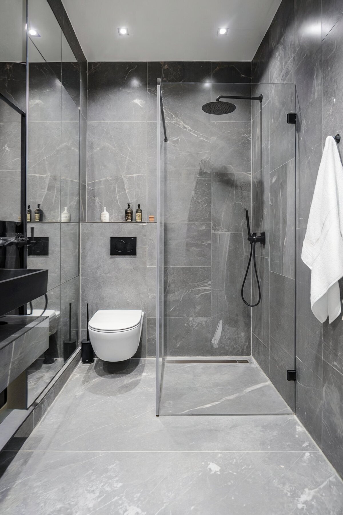 interior design ideas bathroom small (gray)