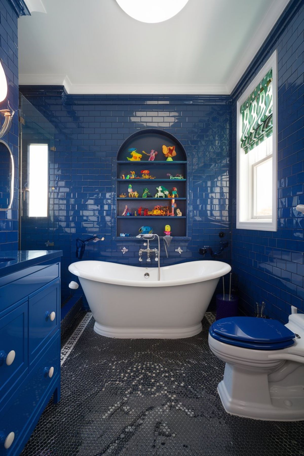 kids bathroom ideas blue theme