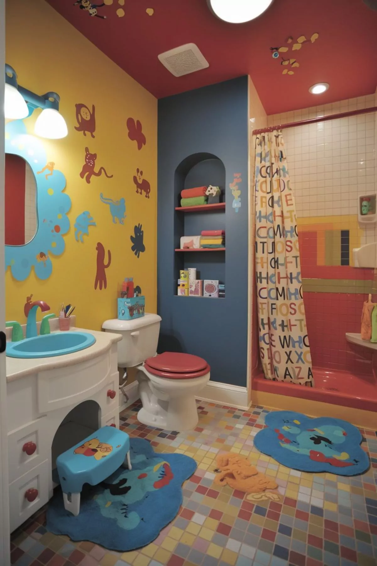 kids bathroom ideas kindergarten style kids bathroom theme