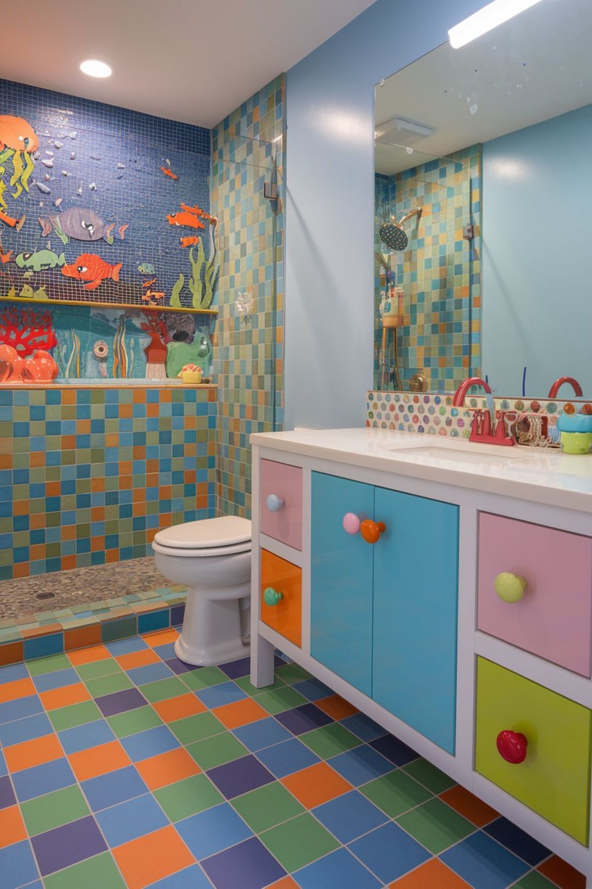 kids bathroom ideas tile design
