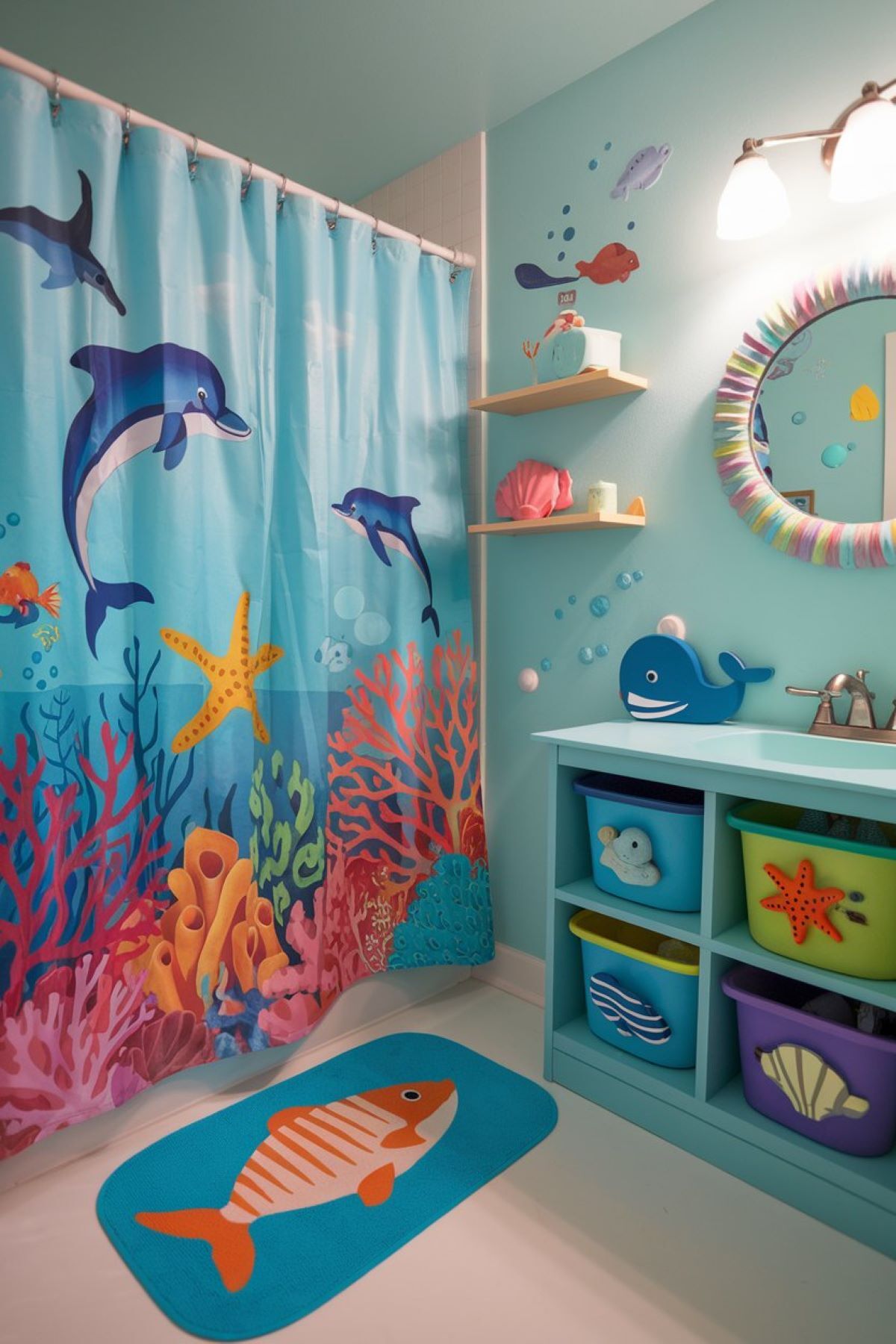 kids bathroom ideas under the sea theme design