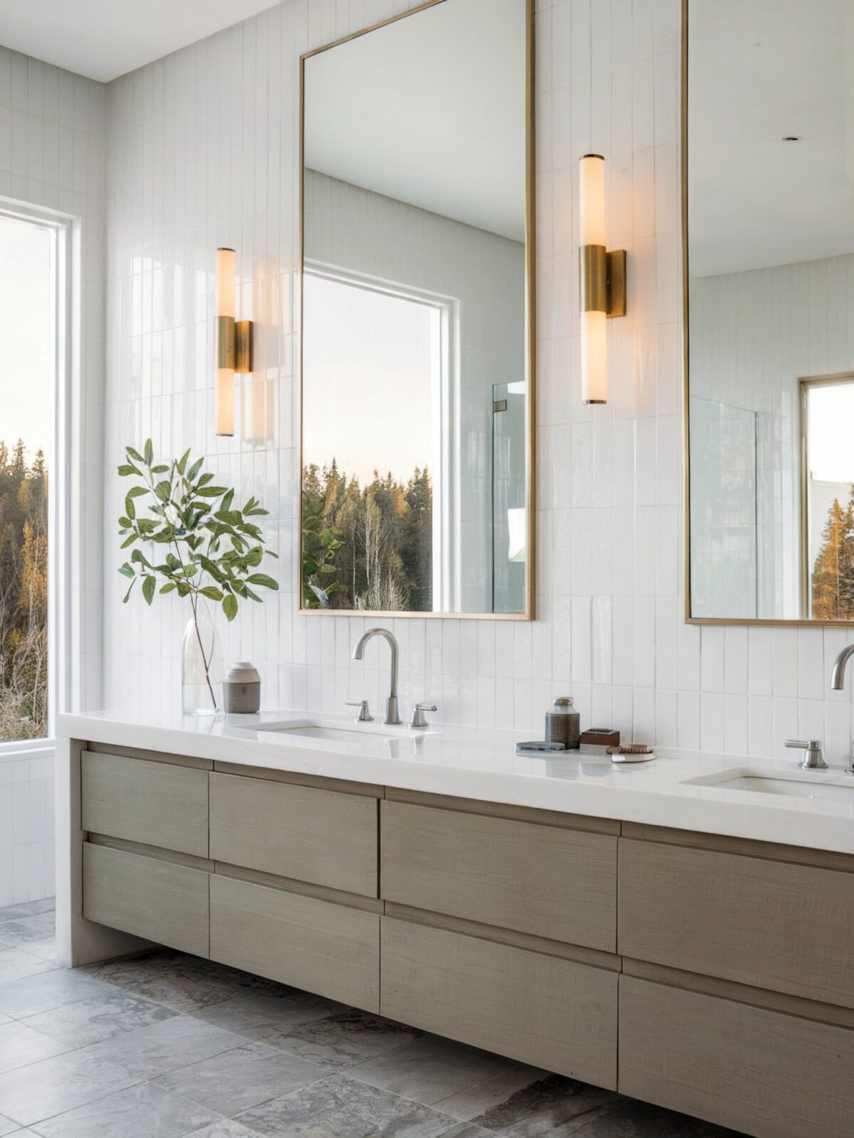 subway tile kids bathroom