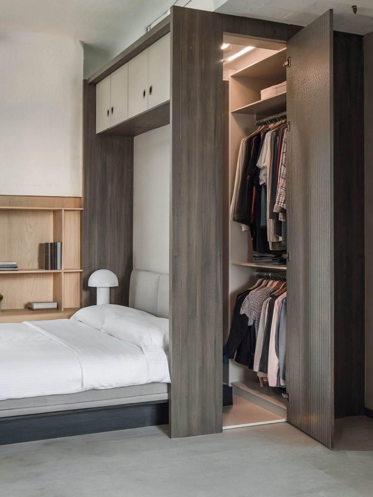 unique bedroom interior design ideas modern bedroom with a unique wooden wardrobe