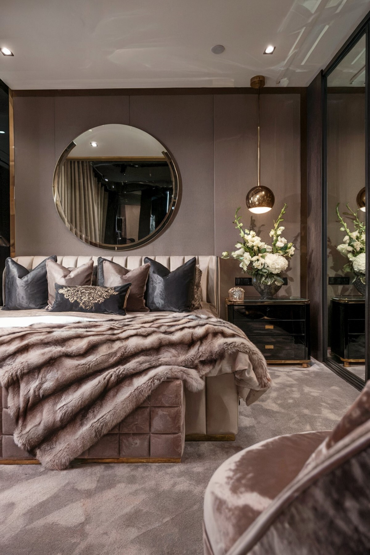 young adult bedroom ideas interior design luxurious bedroom setting featuring a mirror on a muted gray wall